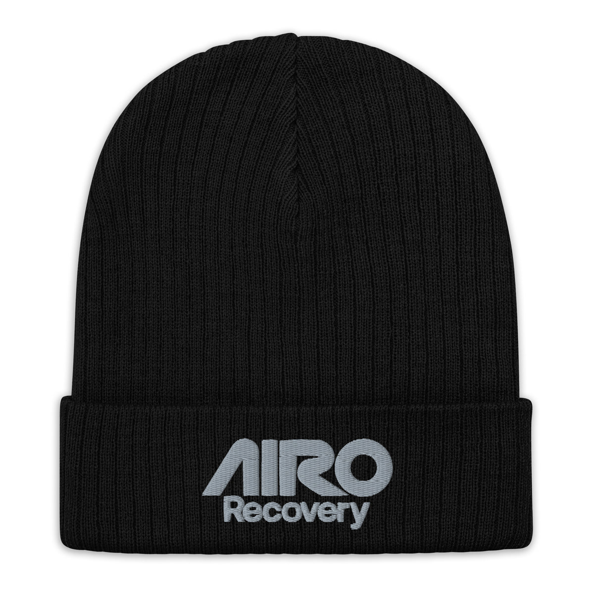 Ribbed Knit Logo Beanie