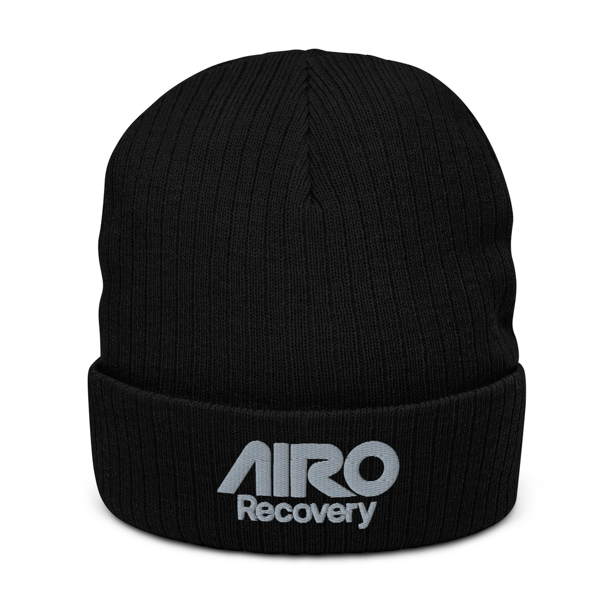 Ribbed Knit Logo Beanie