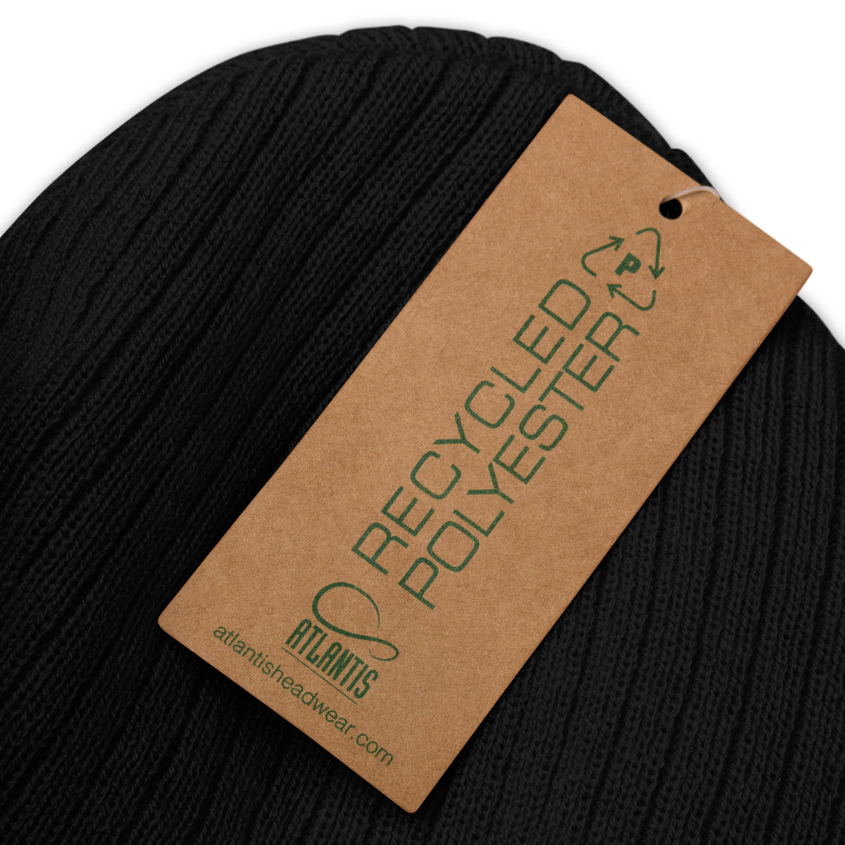 Ribbed Knit Logo Beanie