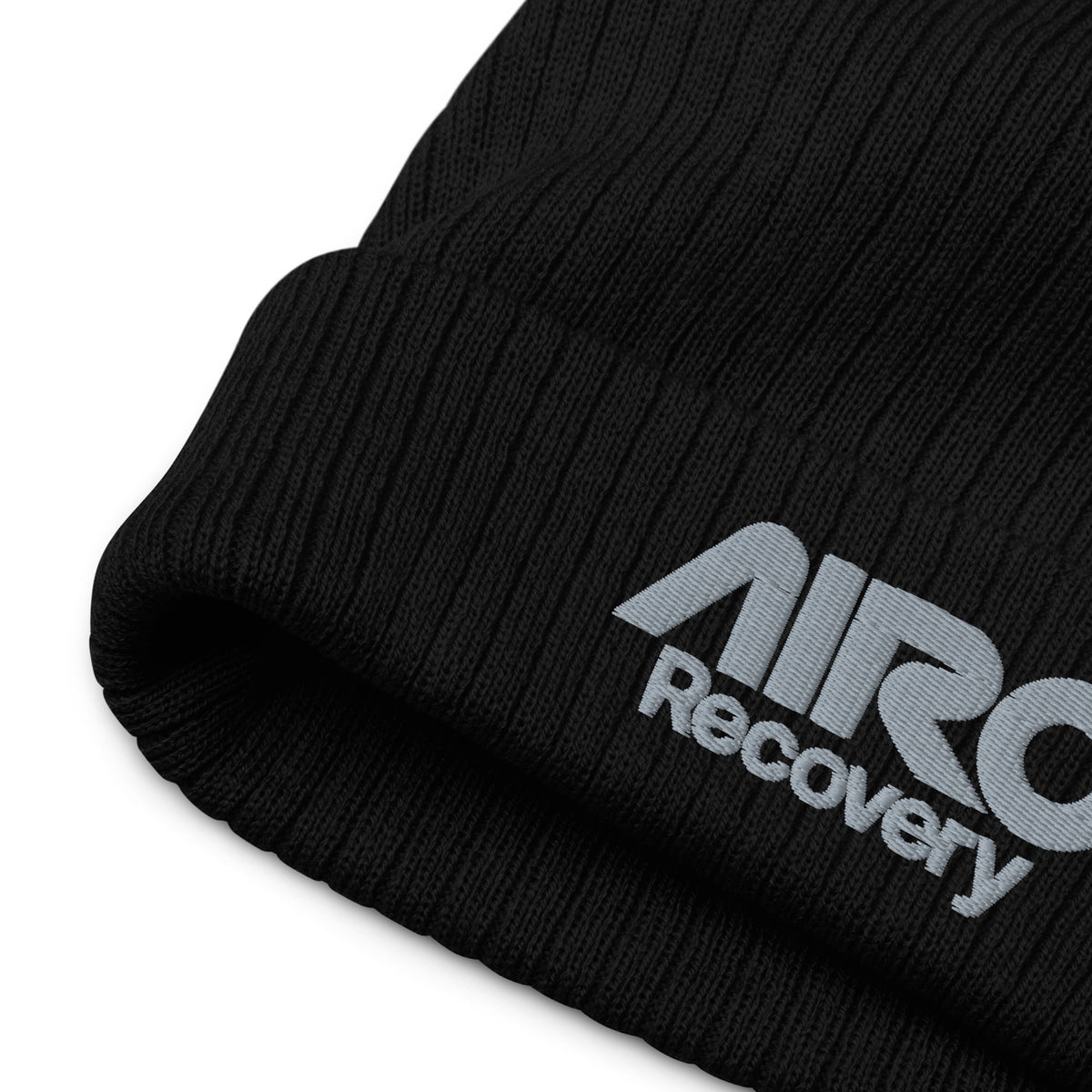 Ribbed Knit Logo Beanie